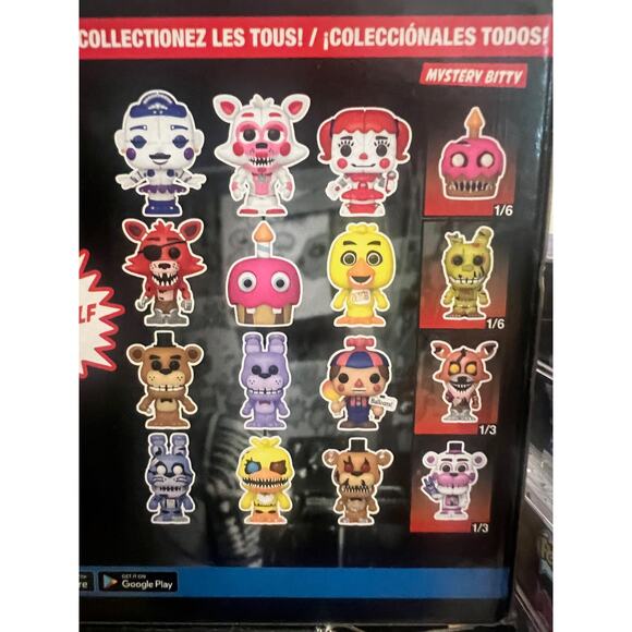 COMPLETE BITTY MULTIPACK SET 5NAF Freddy's Funko Pops W/ ALL 4 MYSTERY CHASES - Picture 3 of 3